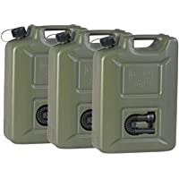 Los mejores  - Hünersdorff 802011 Juego de 3 bidones de Combustible Profesionales Gasolina- diésel y Otros Productos peligrosos- Verde…